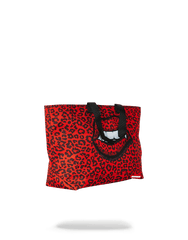 RED LEOPARD LIPS TOTE