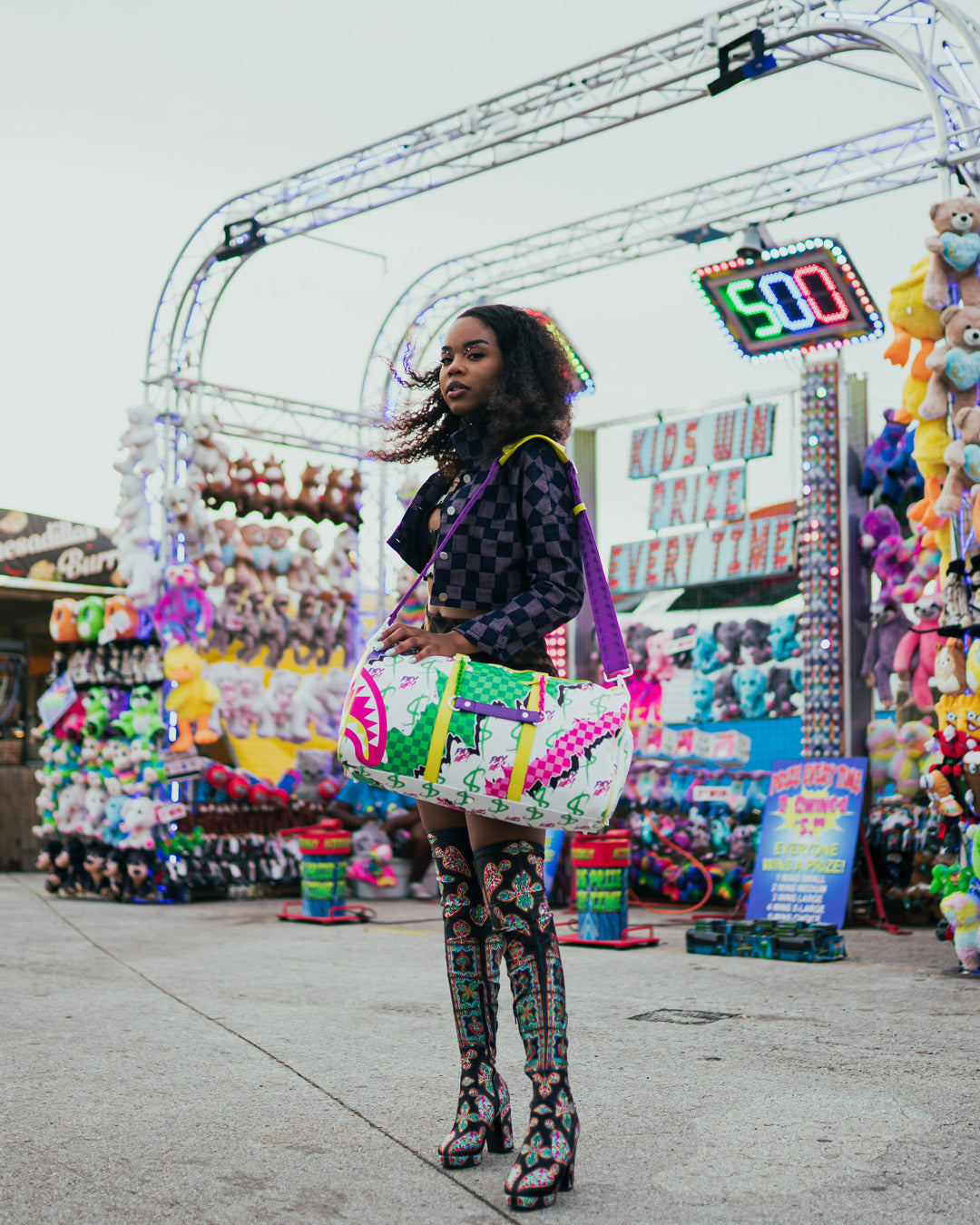 DREAMY TECHNICOLOR DUFFLE