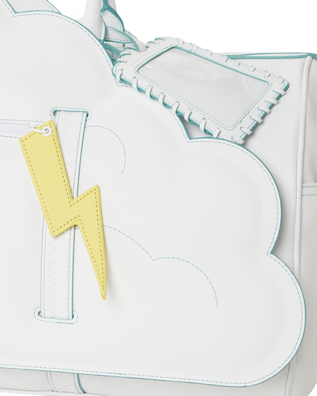 CLOUDY WITH A CHANCE OF SHARK DUFFLE