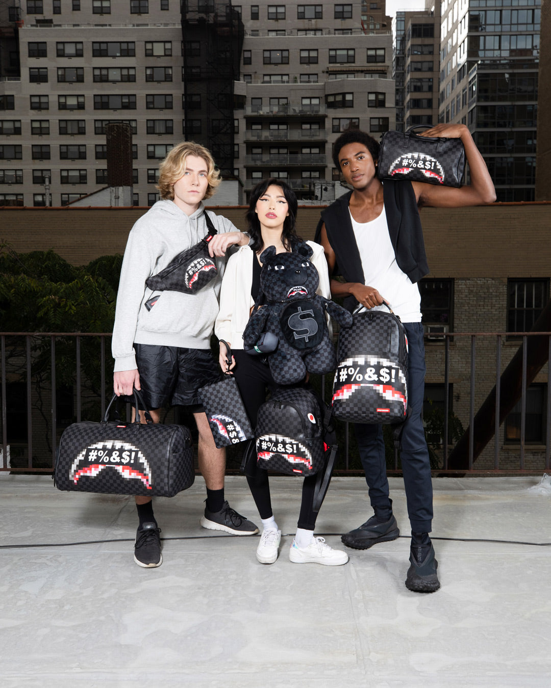 WHAT THE BEEP' SHARK DUFFLE