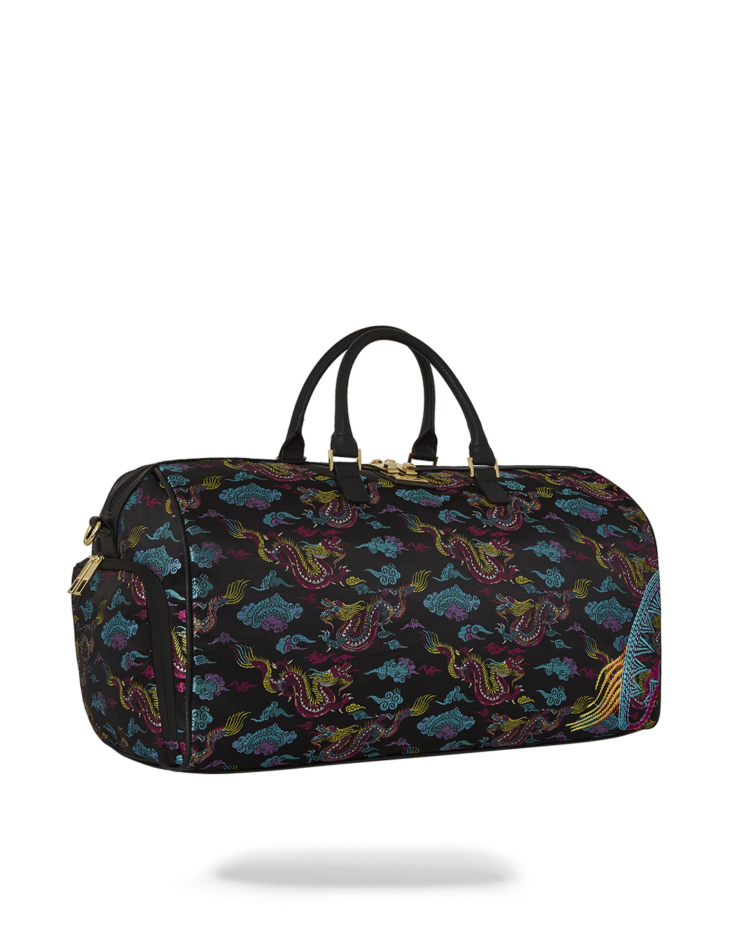 EMBROIDERED DRAGONS DUFFLE