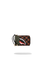 EXTERIOR GOLD ZIP POCKET SHARKS IN PARIS WALLET