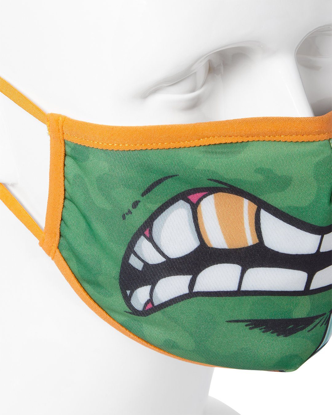 ADULT TMNT: MICHELANGELO SHARK FORM FITTING FACE-COVERING