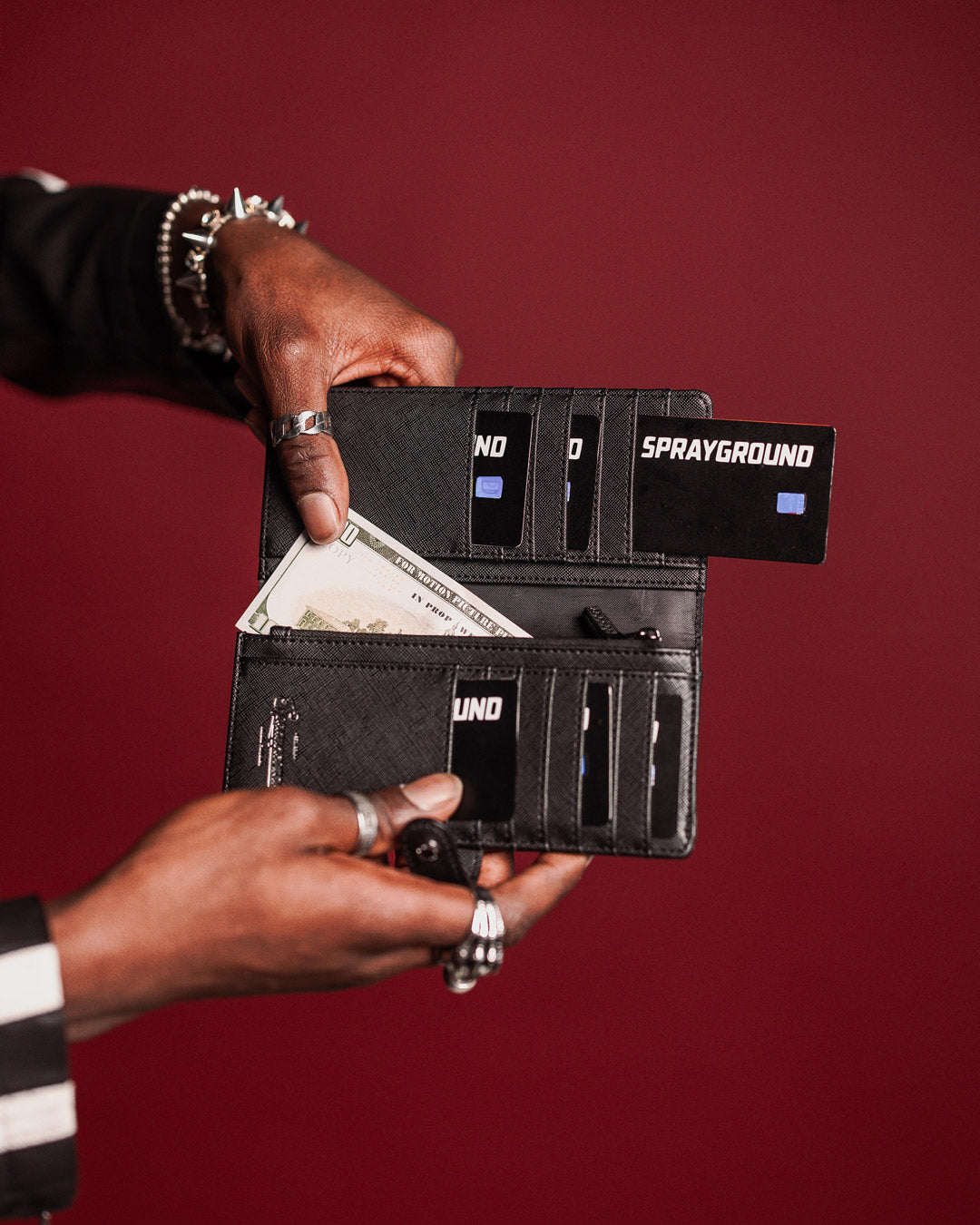 MIDNIGHT CHATEAU SINGLE-FOLD WALLET